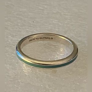 Beautiful marked  Tiffany and Co. 925 sterling ring. Size 8